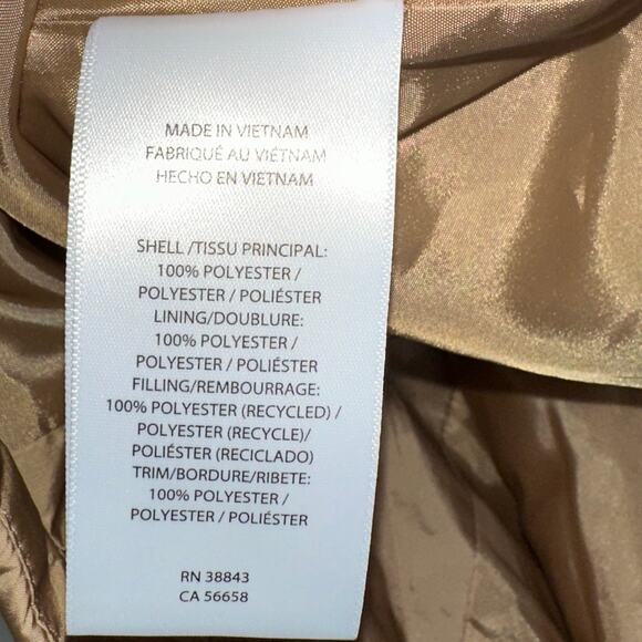 Lauren Ralph Lauren Women’s Classic Camel Corduroy-Trim Quilted Vest, Size L,NWT - Picture 6 of 8